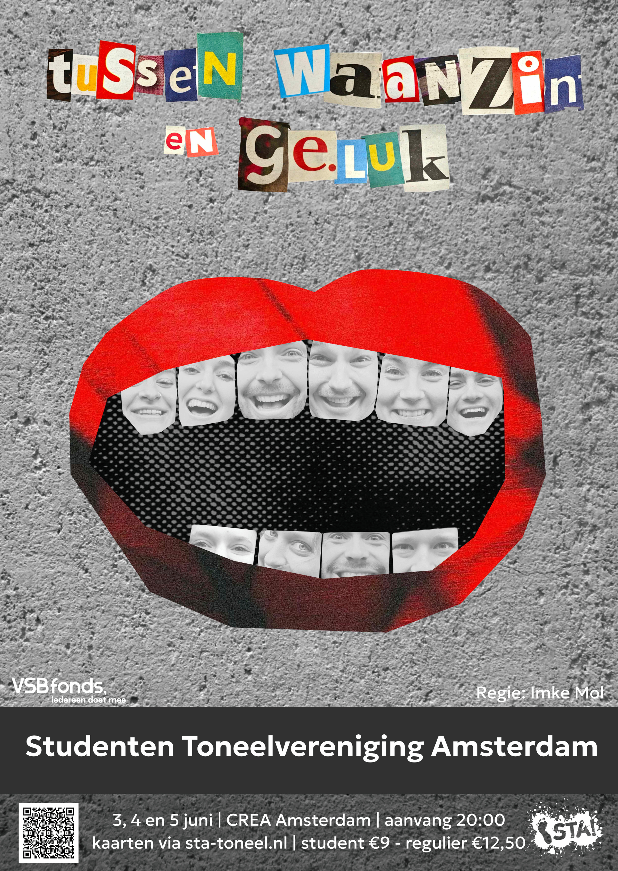 poster Tussen waanzin en geluk
